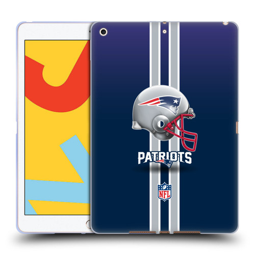 NFL New England Patriots Logo Helmet Soft Gel Case for Apple iPad 10.2 2019/2020/2021