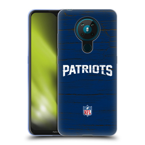 NFL New England Patriots Logo Distressed Look Soft Gel Case for Nokia 5.3