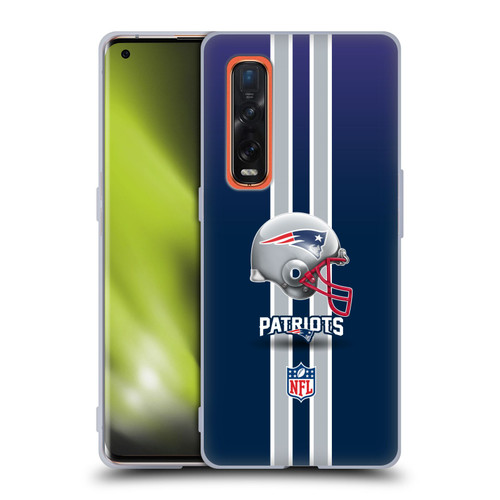 NFL New England Patriots Logo Helmet Soft Gel Case for OPPO Find X2 Pro 5G