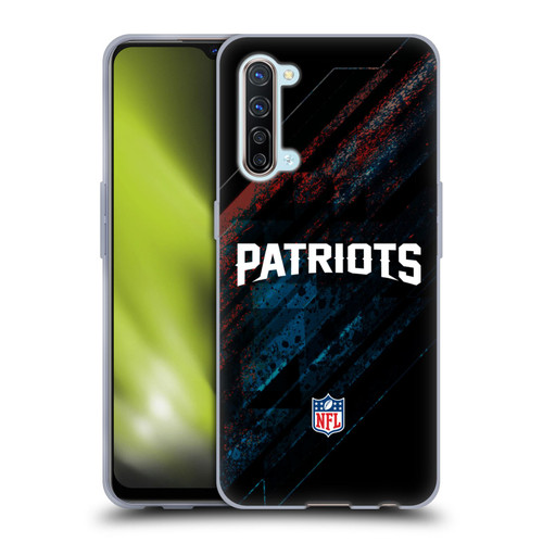 NFL New England Patriots Logo Blur Soft Gel Case for OPPO Find X2 Lite 5G