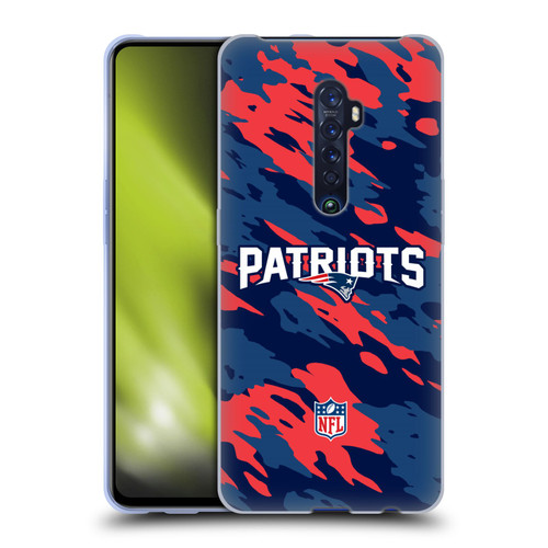 NFL New England Patriots Logo Camou Soft Gel Case for OPPO Reno 2