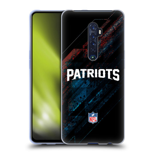NFL New England Patriots Logo Blur Soft Gel Case for OPPO Reno 2