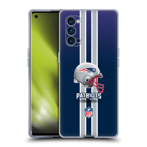 NFL New England Patriots Logo Helmet Soft Gel Case for OPPO Reno 4 Pro 5G