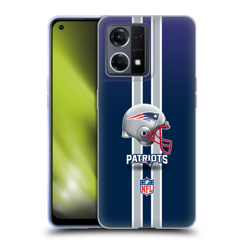 NFL New England Patriots Logo Helmet Soft Gel Case for OPPO Reno8 4G