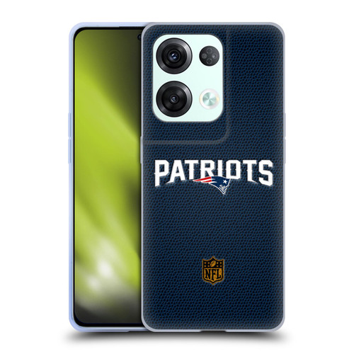 NFL New England Patriots Logo Football Soft Gel Case for OPPO Reno8 Pro