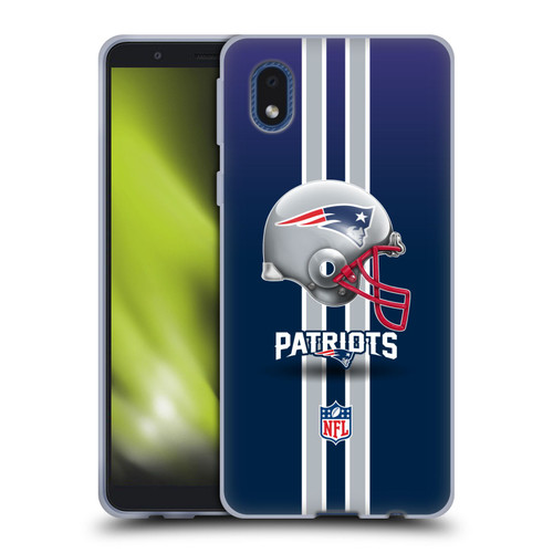 NFL New England Patriots Logo Helmet Soft Gel Case for Samsung Galaxy A01 Core (2020)