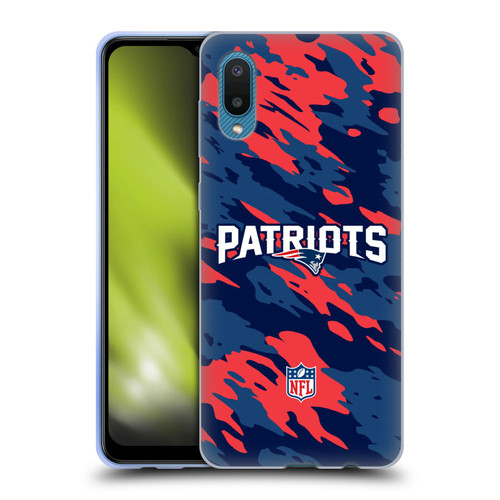 NFL New England Patriots Logo Camou Soft Gel Case for Samsung Galaxy A02/M02 (2021)