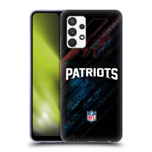 NFL New England Patriots Logo Blur Soft Gel Case for Samsung Galaxy A32 (2021)