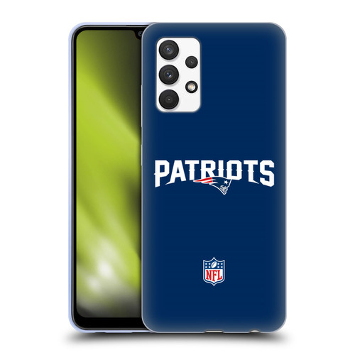 NFL New England Patriots Logo Plain Soft Gel Case for Samsung Galaxy A32 (2021)