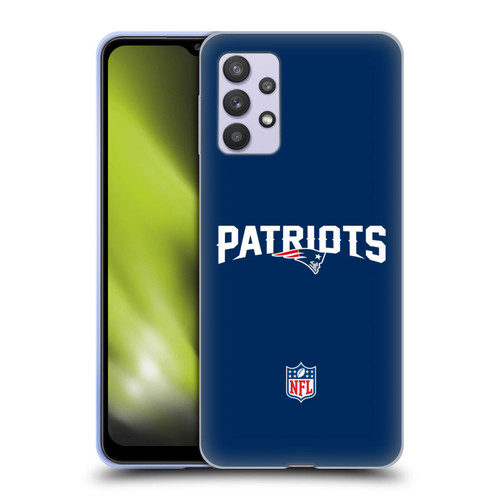 NFL New England Patriots Logo Plain Soft Gel Case for Samsung Galaxy A32 5G / M32 5G (2021)