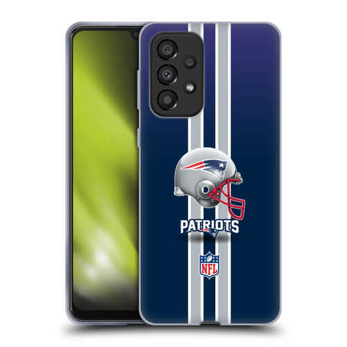 NFL New England Patriots Logo Helmet Soft Gel Case for Samsung Galaxy A33 5G (2022)