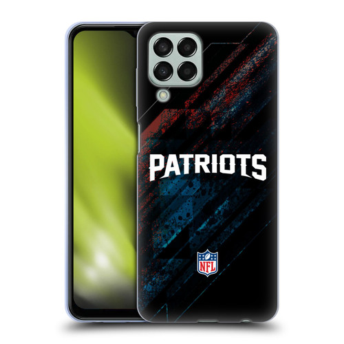 NFL New England Patriots Logo Blur Soft Gel Case for Samsung Galaxy M33 (2022)