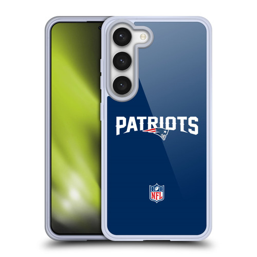 NFL New England Patriots Logo Plain Soft Gel Case for Samsung Galaxy S23 5G