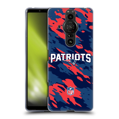 NFL New England Patriots Logo Camou Soft Gel Case for Sony Xperia Pro-I