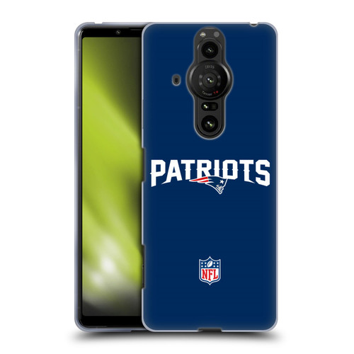 NFL New England Patriots Logo Plain Soft Gel Case for Sony Xperia Pro-I