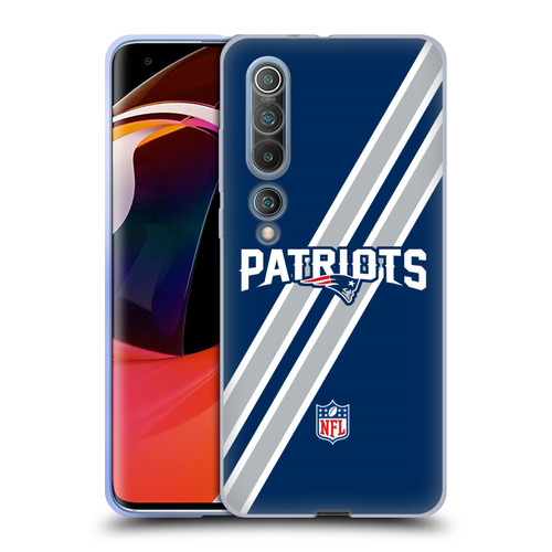 NFL New England Patriots Logo Stripes Soft Gel Case for Xiaomi Mi 10 5G / Mi 10 Pro 5G