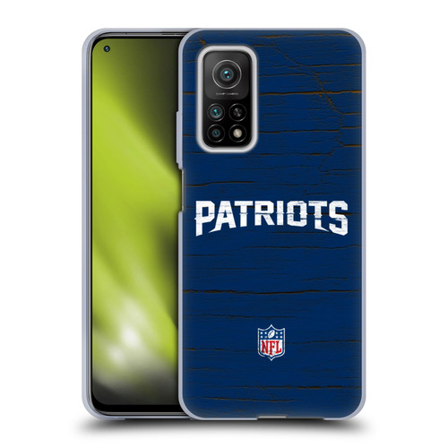NFL New England Patriots Logo Distressed Look Soft Gel Case for Xiaomi Mi 10T 5G
