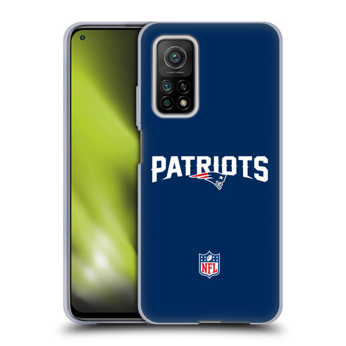 NFL New England Patriots Logo Plain Soft Gel Case for Xiaomi Mi 10T 5G
