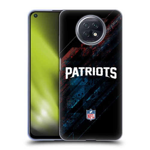 NFL New England Patriots Logo Blur Soft Gel Case for Xiaomi Redmi Note 9T 5G
