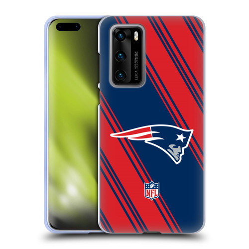 NFL New England Patriots Artwork Stripes Soft Gel Case for Huawei P40 5G