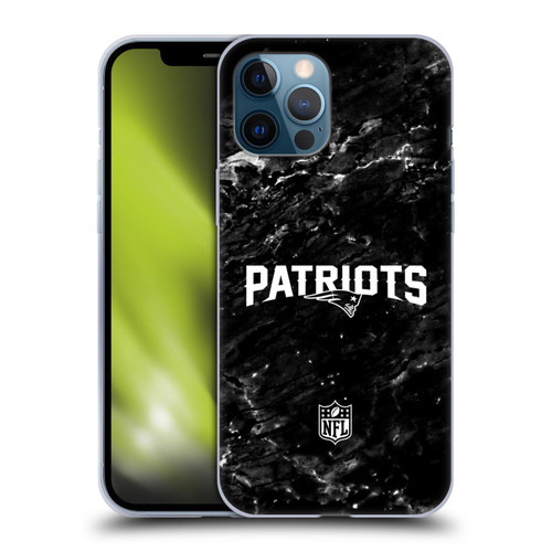 NFL New England Patriots Artwork Marble Soft Gel Case for Apple iPhone 12 Pro Max