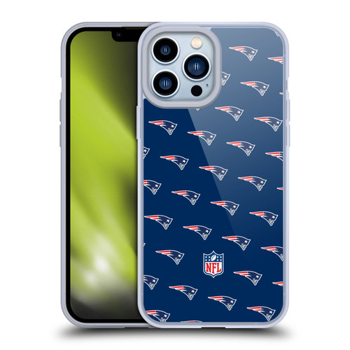 NFL New England Patriots Artwork Patterns Soft Gel Case for Apple iPhone 13 Pro Max