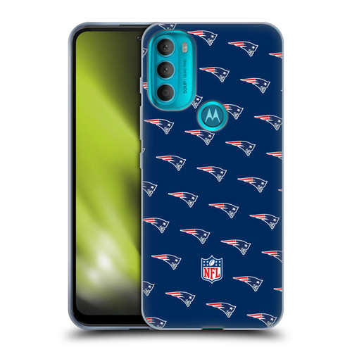 NFL New England Patriots Artwork Patterns Soft Gel Case for Motorola Moto G71 5G