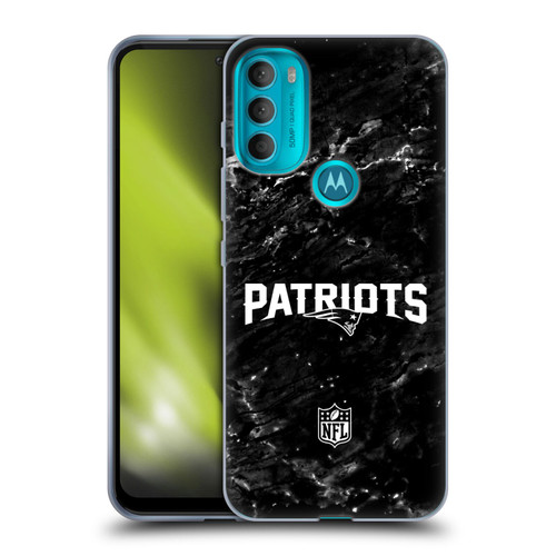 NFL New England Patriots Artwork Marble Soft Gel Case for Motorola Moto G71 5G