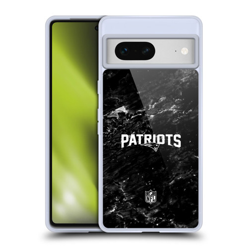 NFL New England Patriots Artwork Marble Soft Gel Case for Google Pixel 7