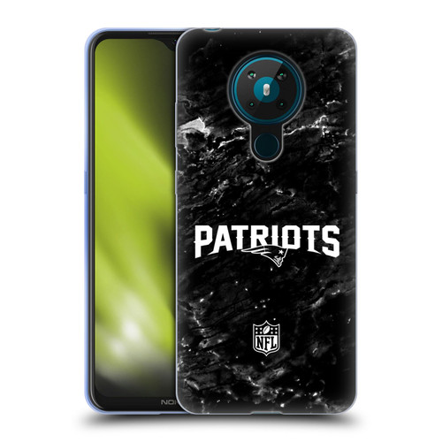 NFL New England Patriots Artwork Marble Soft Gel Case for Nokia 5.3