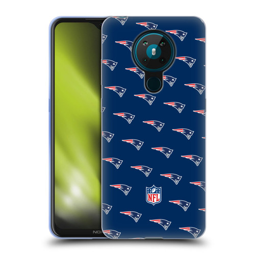 NFL New England Patriots Artwork Patterns Soft Gel Case for Nokia 5.3