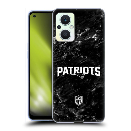 NFL New England Patriots Artwork Marble Soft Gel Case for OPPO Reno8 Lite