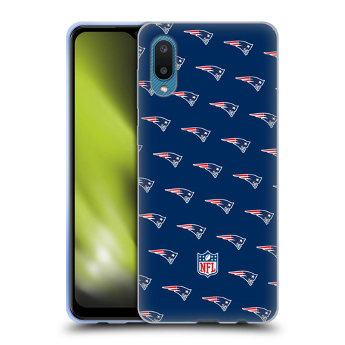NFL New England Patriots Artwork Patterns Soft Gel Case for Samsung Galaxy A02/M02 (2021)