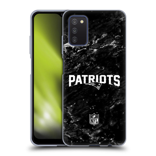 NFL New England Patriots Artwork Marble Soft Gel Case for Samsung Galaxy A03s (2021)