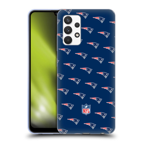 NFL New England Patriots Artwork Patterns Soft Gel Case for Samsung Galaxy A32 (2021)
