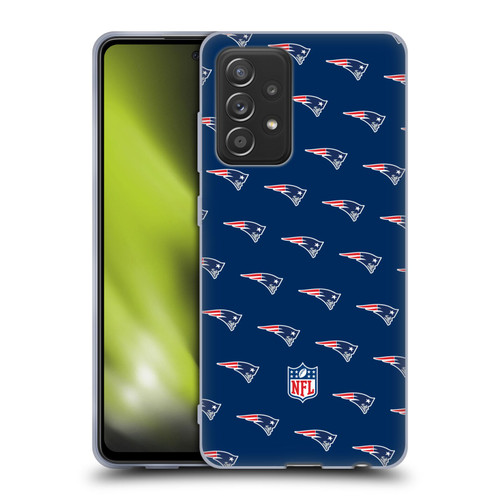NFL New England Patriots Artwork Patterns Soft Gel Case for Samsung Galaxy A52 / A52s / 5G (2021)