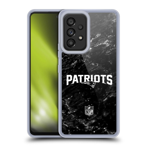 NFL New England Patriots Artwork Marble Soft Gel Case for Samsung Galaxy A53 5G (2022)