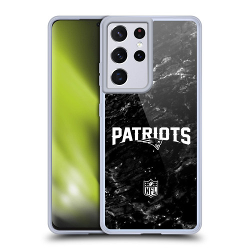 NFL New England Patriots Artwork Marble Soft Gel Case for Samsung Galaxy S21 Ultra 5G