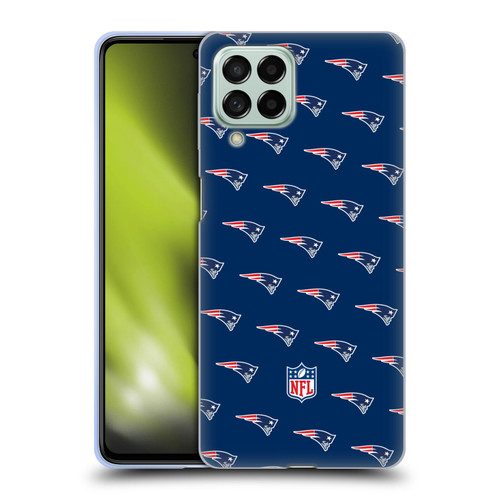 NFL New England Patriots Artwork Patterns Soft Gel Case for Samsung Galaxy M53 (2022)