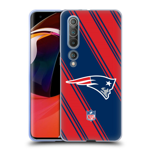 NFL New England Patriots Artwork Stripes Soft Gel Case for Xiaomi Mi 10 5G / Mi 10 Pro 5G