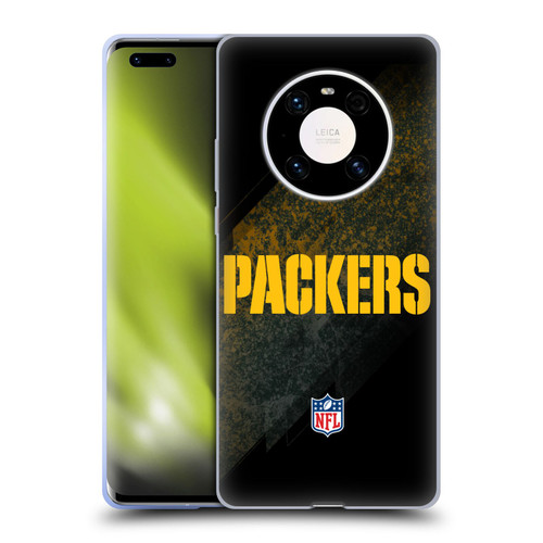 NFL Green Bay Packers Logo Blur Soft Gel Case for Huawei Mate 40 Pro 5G