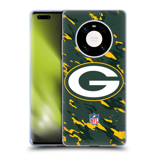 NFL Green Bay Packers Logo Camou Soft Gel Case for Huawei Mate 40 Pro 5G