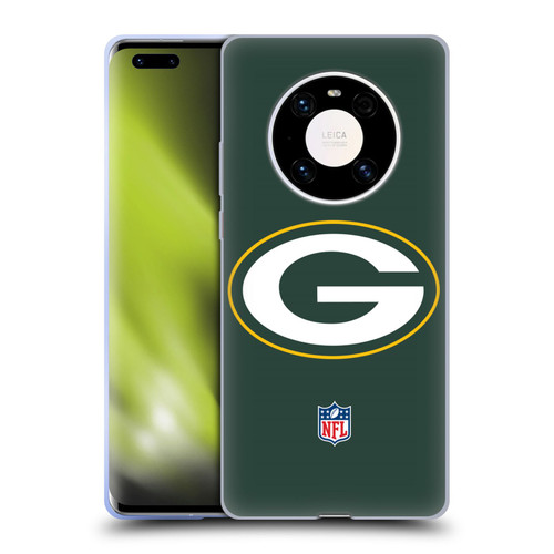 NFL Green Bay Packers Logo Plain Soft Gel Case for Huawei Mate 40 Pro 5G