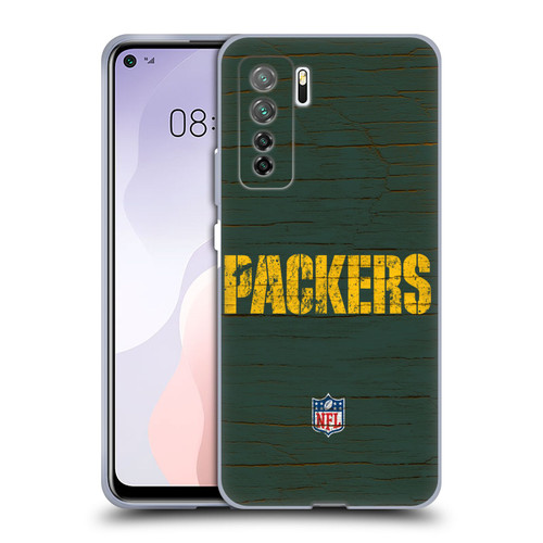 NFL Green Bay Packers Logo Distressed Look Soft Gel Case for Huawei Nova 7 SE/P40 Lite 5G