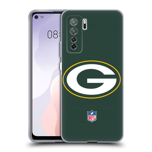 NFL Green Bay Packers Logo Plain Soft Gel Case for Huawei Nova 7 SE/P40 Lite 5G