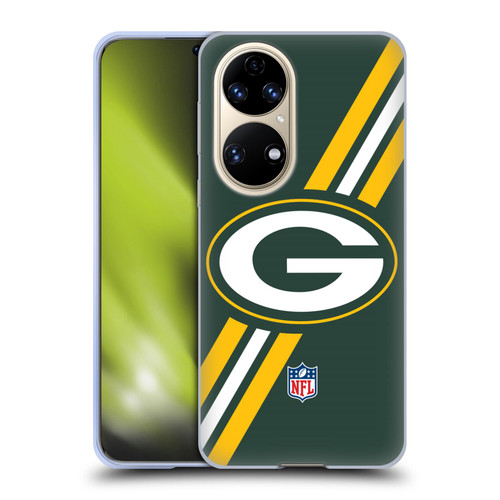 NFL Green Bay Packers Logo Stripes Soft Gel Case for Huawei P50