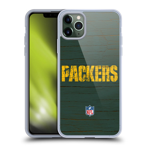 NFL Green Bay Packers Logo Distressed Look Soft Gel Case for Apple iPhone 11 Pro Max & MagSafe