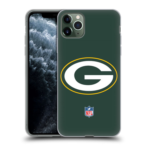NFL Green Bay Packers Logo Plain Soft Gel Case for Apple iPhone 11 Pro Max