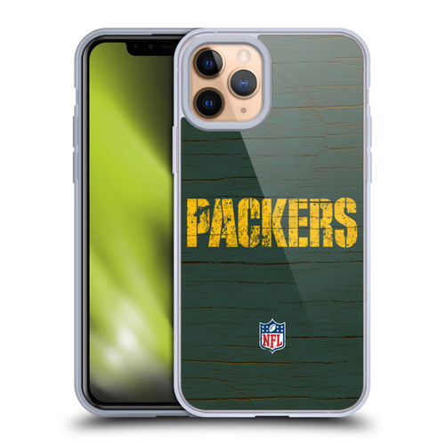 NFL Green Bay Packers Logo Distressed Look Soft Gel Case for Apple iPhone 11 Pro & MagSafe