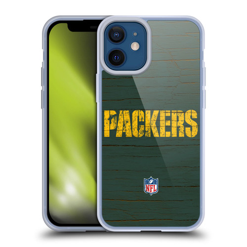 NFL Green Bay Packers Logo Distressed Look Soft Gel Case for Apple iPhone 12 Mini